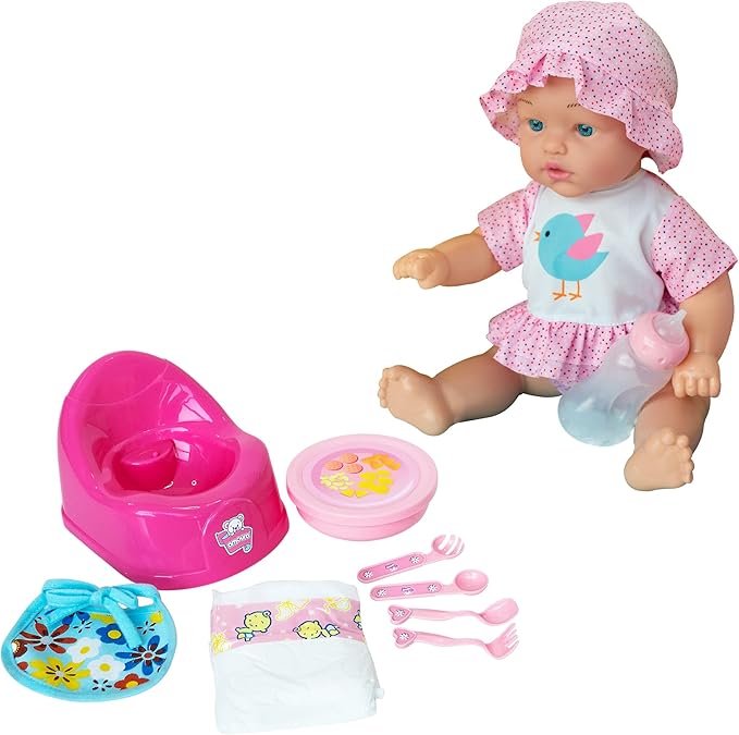 Buy Baby Amoura Hayati Drink and Wet Playset Doll Battery Operated | Yallatoys.com