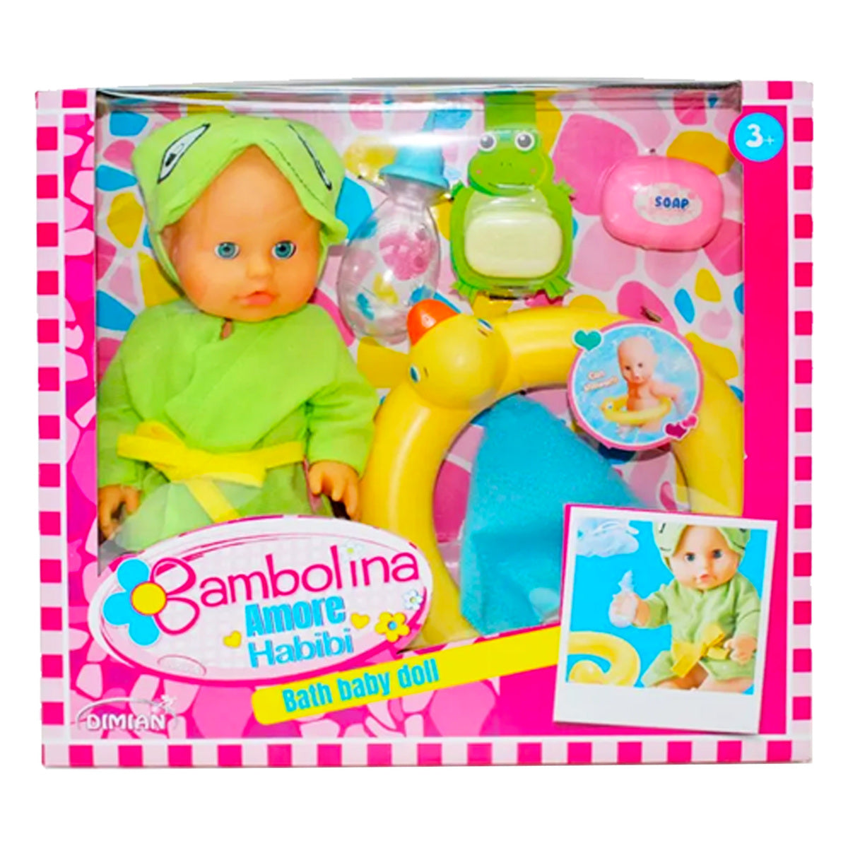 Buy Bambolina Amore 30Cm Bathbaby Doll With Bathing Set | Yallatoys.com