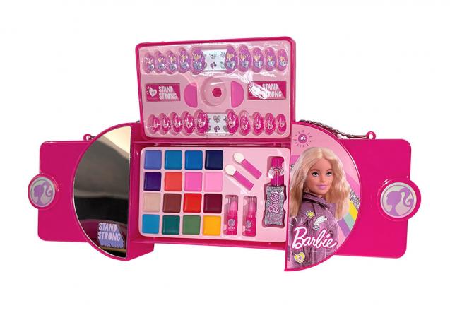 Buy Barbie 5 Decks Sliding Handbag With Makeup Set | Yallatoys.com