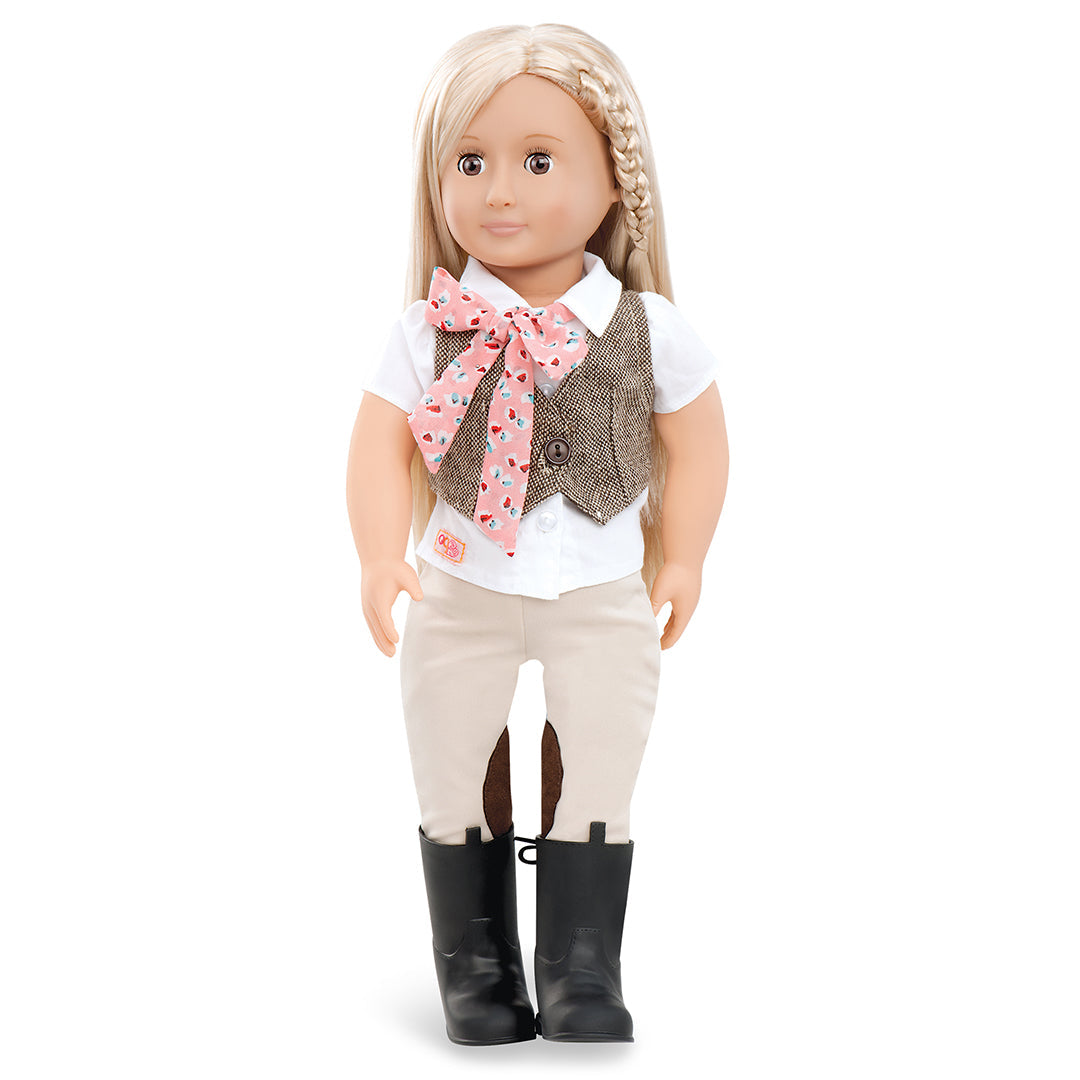 Buy Our Generation Doll Riding Doll With Tweed Vest Leah | Yallatoys.com