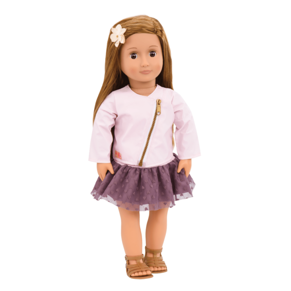 Buy Our Generation Doll  with Pink Leather Jacket Vienna | Yallatoys.com