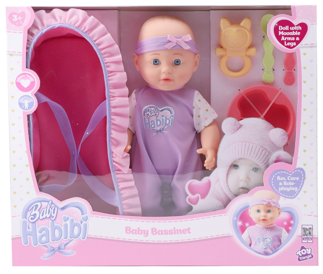 Buy Baby Habibi Doll Baby Bassinet 14inch | Yallatoys.com