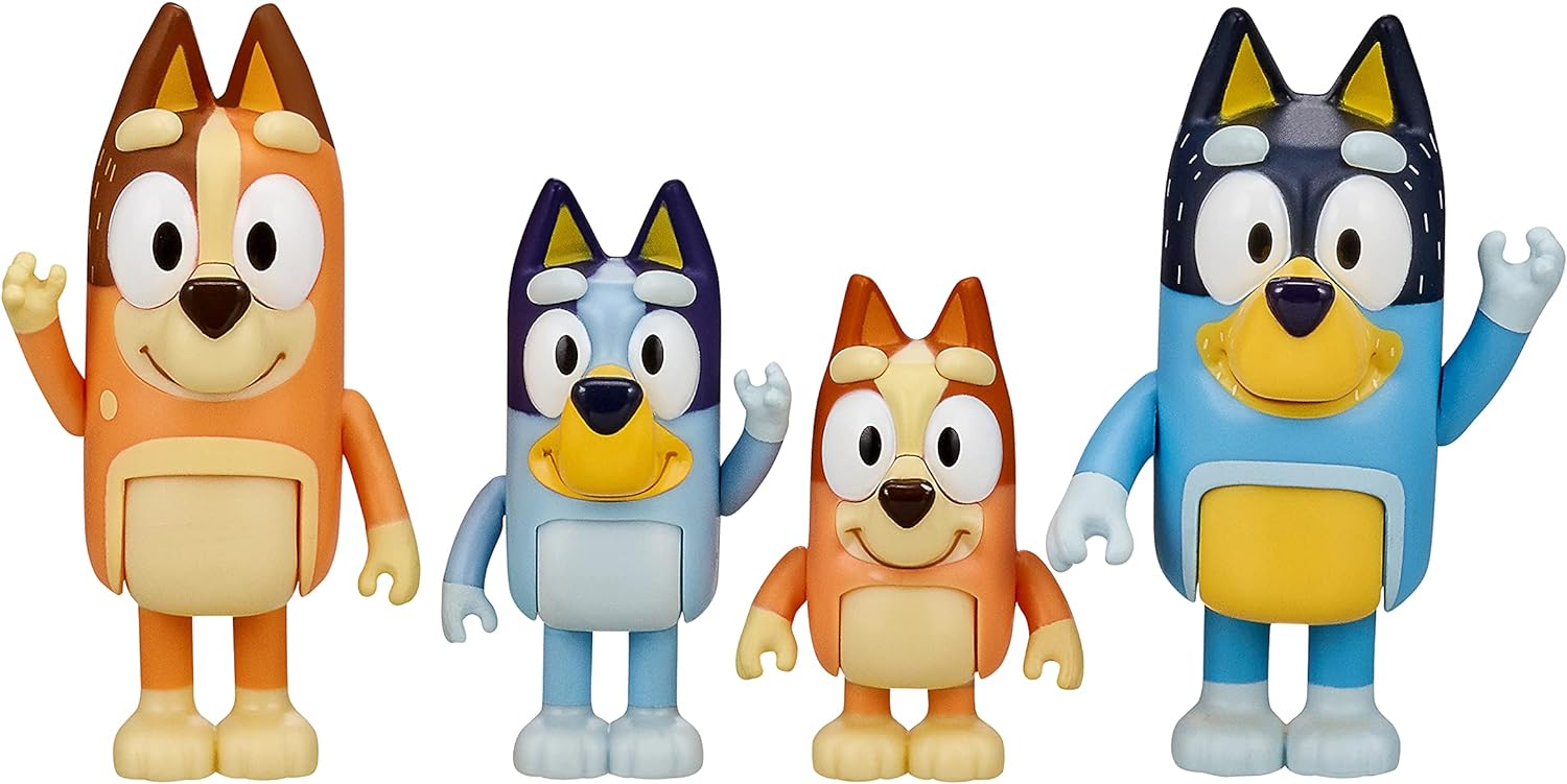 Buy Bluey Family 4 Pack Figurines | Yallatoys.com