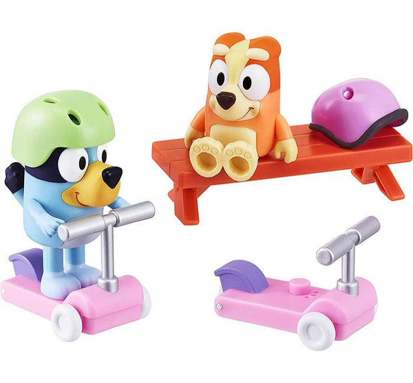 Buy Bluey Season 4 Figure And Vehicle Playset Scooter Time | Yallatoys.com