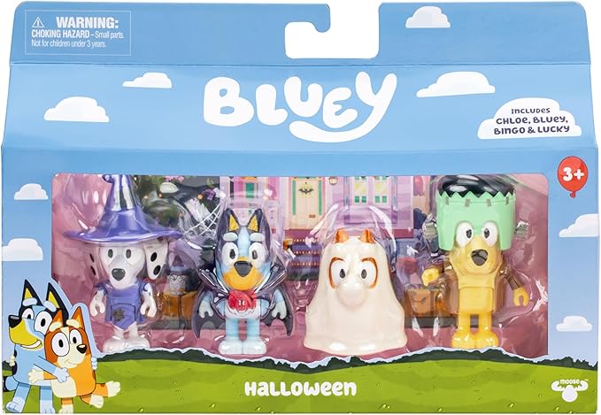 Buy Bluey Figure Halloween 4 Packs | Yallatoys.com