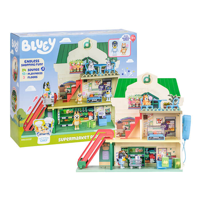 Buy Bluey S13 Lets Play Chef Supermarket Playset | Yallatoys.com