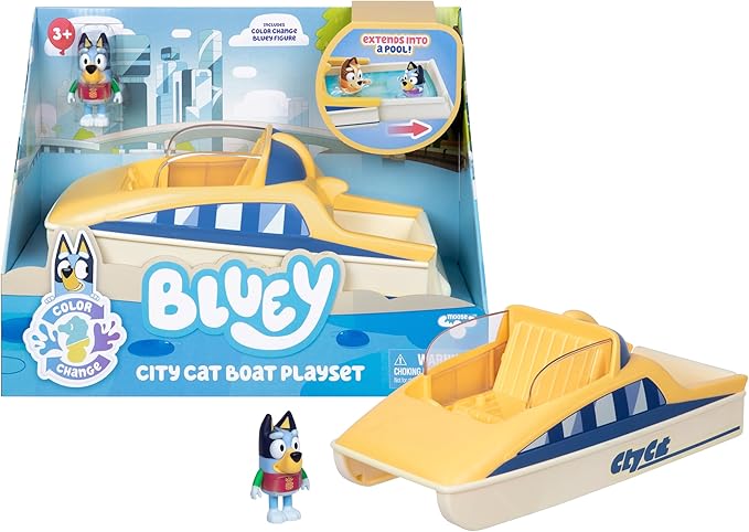 Buy Bluey S13 Color Change Blueys Motorboat Vehicle Exclusive | Yallatoys.com