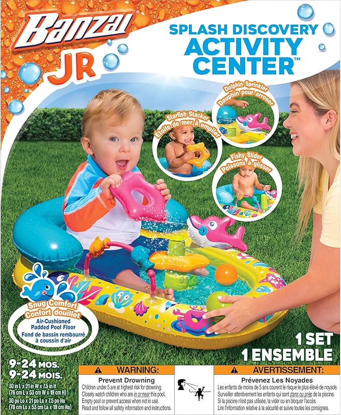 Buy Banzai Jr Splash Discovery Activity Center Water Play Set | Yallatoys.com