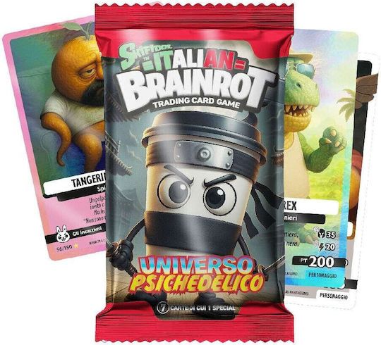Buy Brainrot Alpha Series Sleeve 7 Collectible Cards Series A Psychedelic Universe (Sold Separately Subjected to Availability) | Yallatoys.com