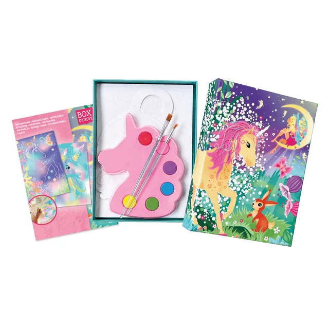 Buy Box Candiy Magical Unicorns Watercolor Art Set | Yallatoys.com