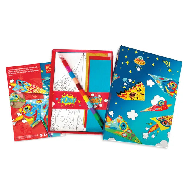 Buy Box Candiy Paper Planes 20 Paper Planes to Colour In and Decorate | Yallatoys.com