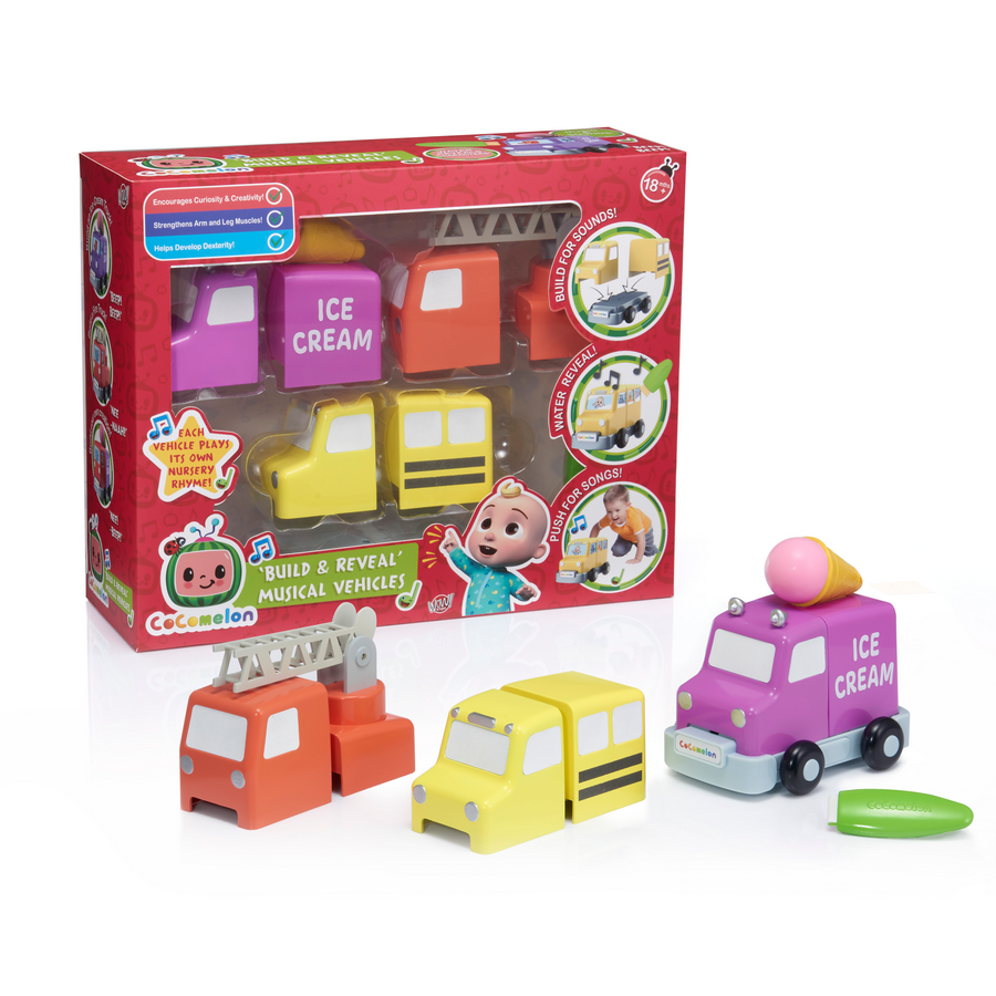 Buy Cocomelon Build & Reveal Musical Vehicles | Yallatoys.com