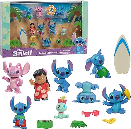 Buy Disney Stitch Deluxe Figure 13 Piece Set | Yallatoys.com