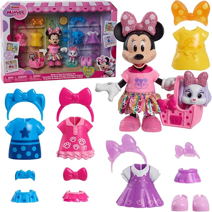 Buy Disney Minnie Glitter & Glam Pet Fashion Set | Yallatoys.com