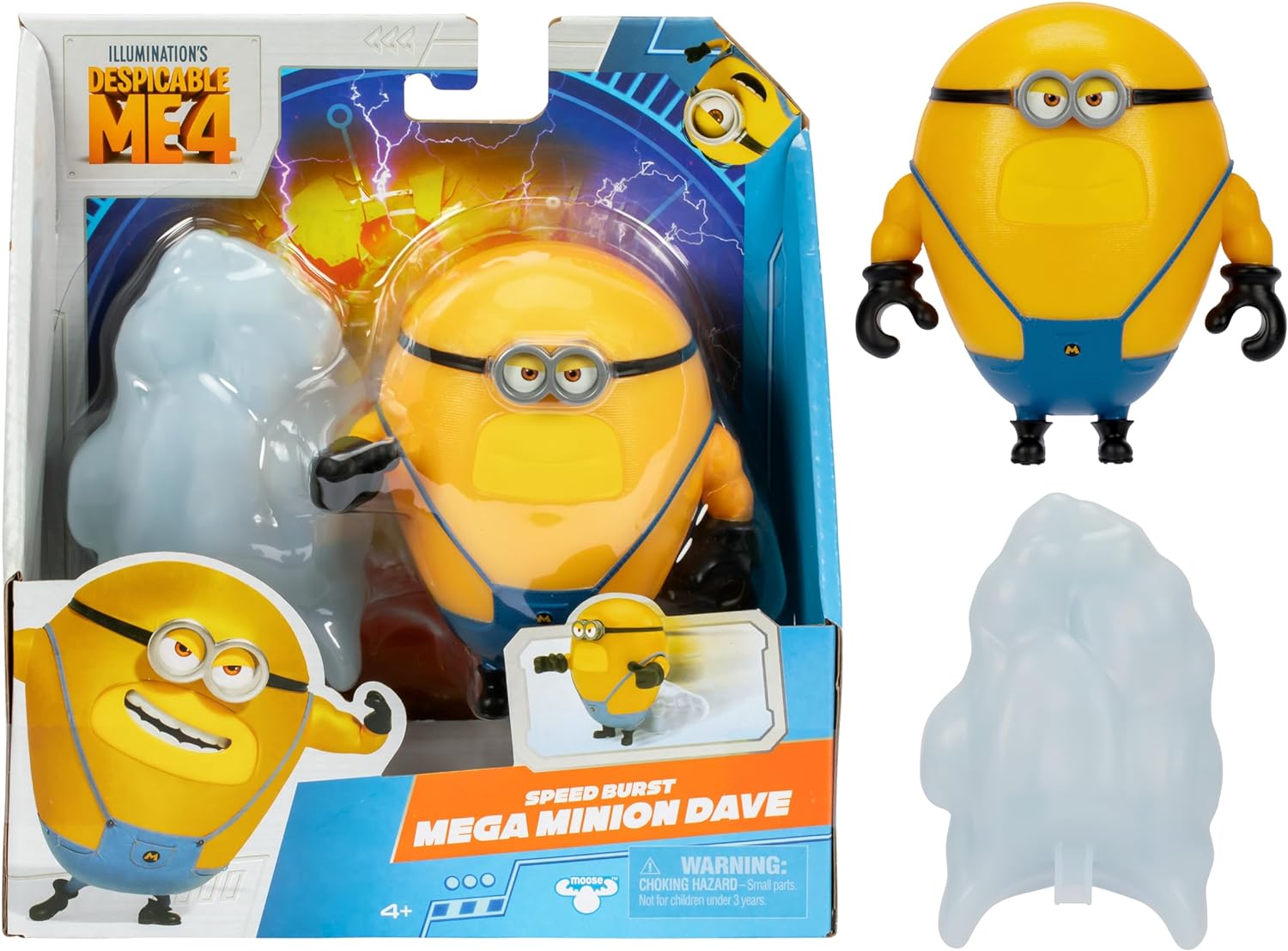 Buy Despicable Me 4 Speed Burst Mega 4.5inch Dave Action Figure | Yallatoys.com