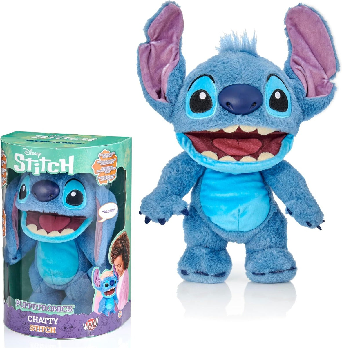 Buy Disney Stitch Realfx Chatty Puppetronic Plush | Yallatoys.com