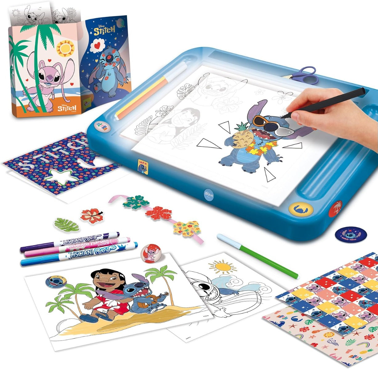 Buy Disney Stitch Drawing School with Light Table | Yallatoys.com