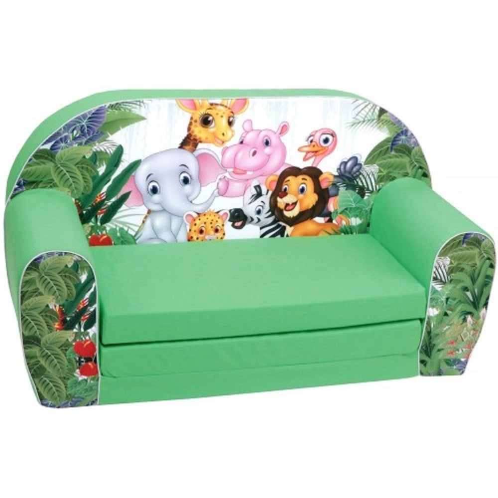 Buy Delsit Sofa Bed Animals Green | Yallatoys.com