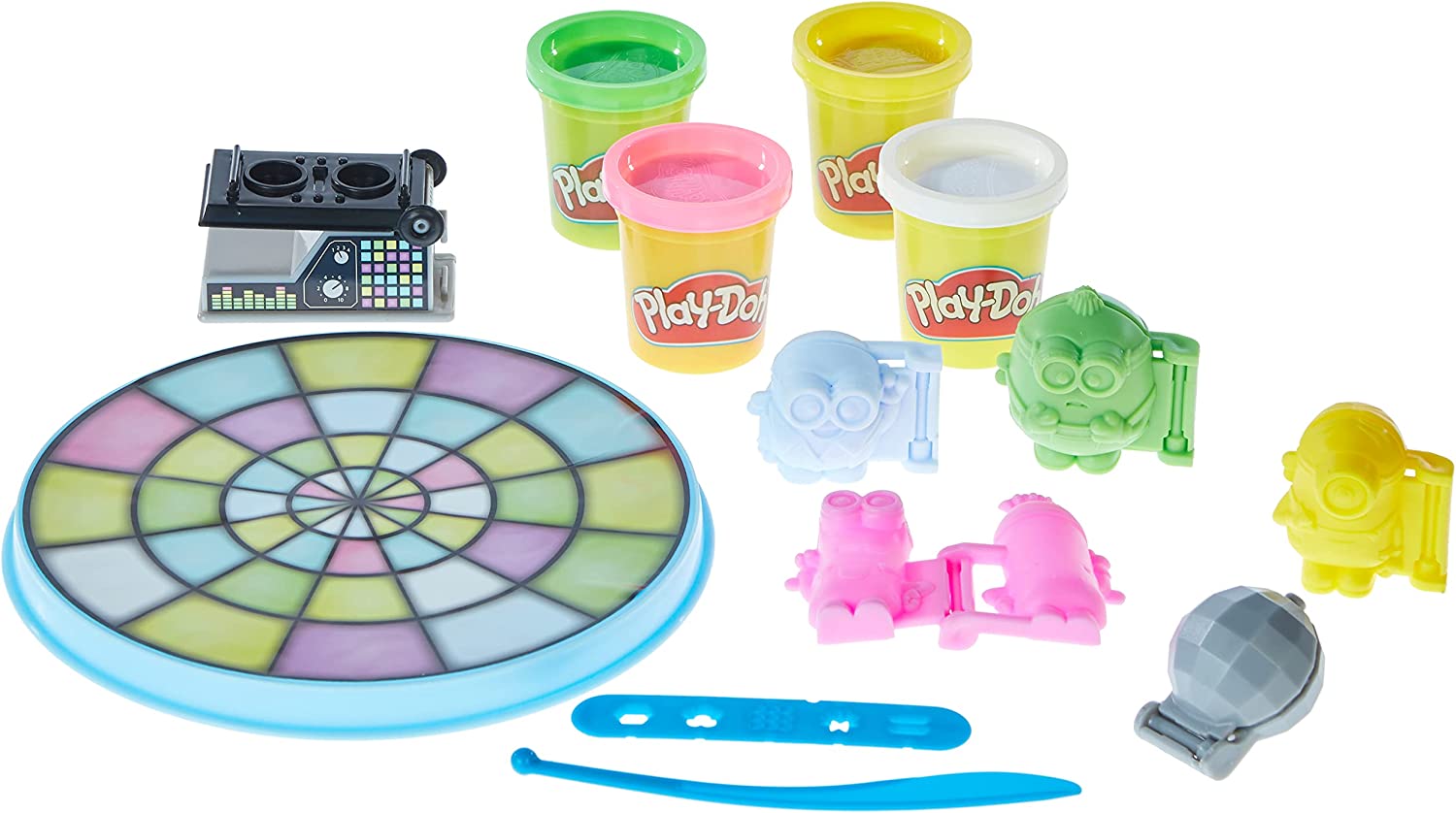 Buy Play Doh Minions The Rise of Gru Disco Dance Off Up with 14 Non Toxic Cans Playdoh | Yallatoys.com