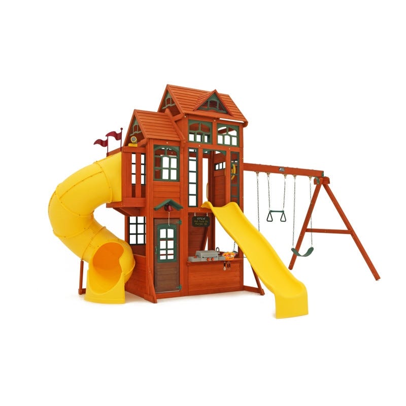 Buy Kidkraft Canyon Ridge Wooden Playground Playset | Yallatoys.com