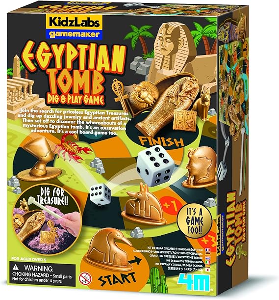 Buy 4M Kidzlabs Gamemaker Egyptian Tomb Dig And Play Game | Yallatoys.com