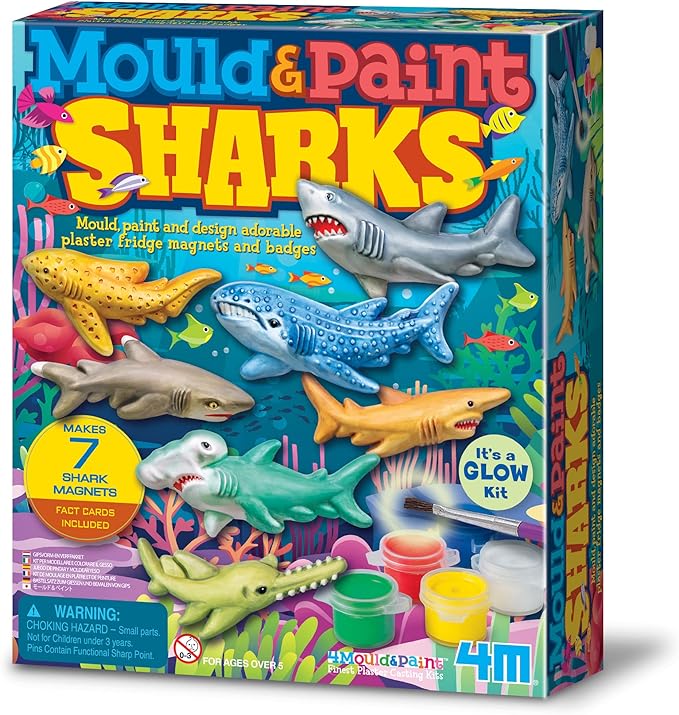 Buy 4M Mould And Pain Sharks | Yallatoys.com