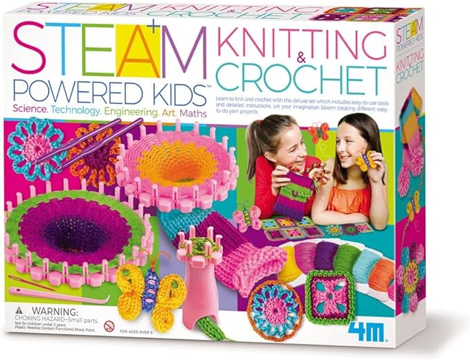 Buy 4M Steam Powered Kids Knitting And Crochet | Yallatoys.com