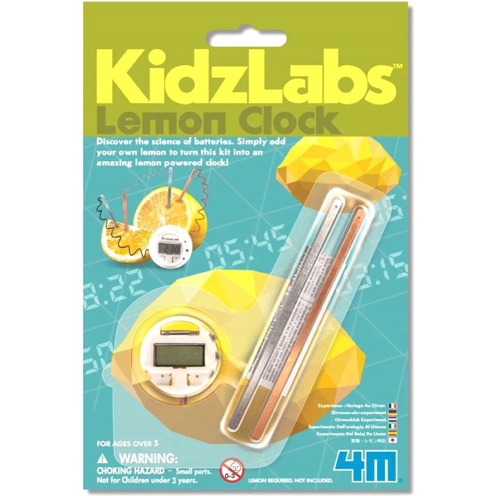 Buy 4M Impulse Kidzlabs Lemon Clock | Yallatoys.com