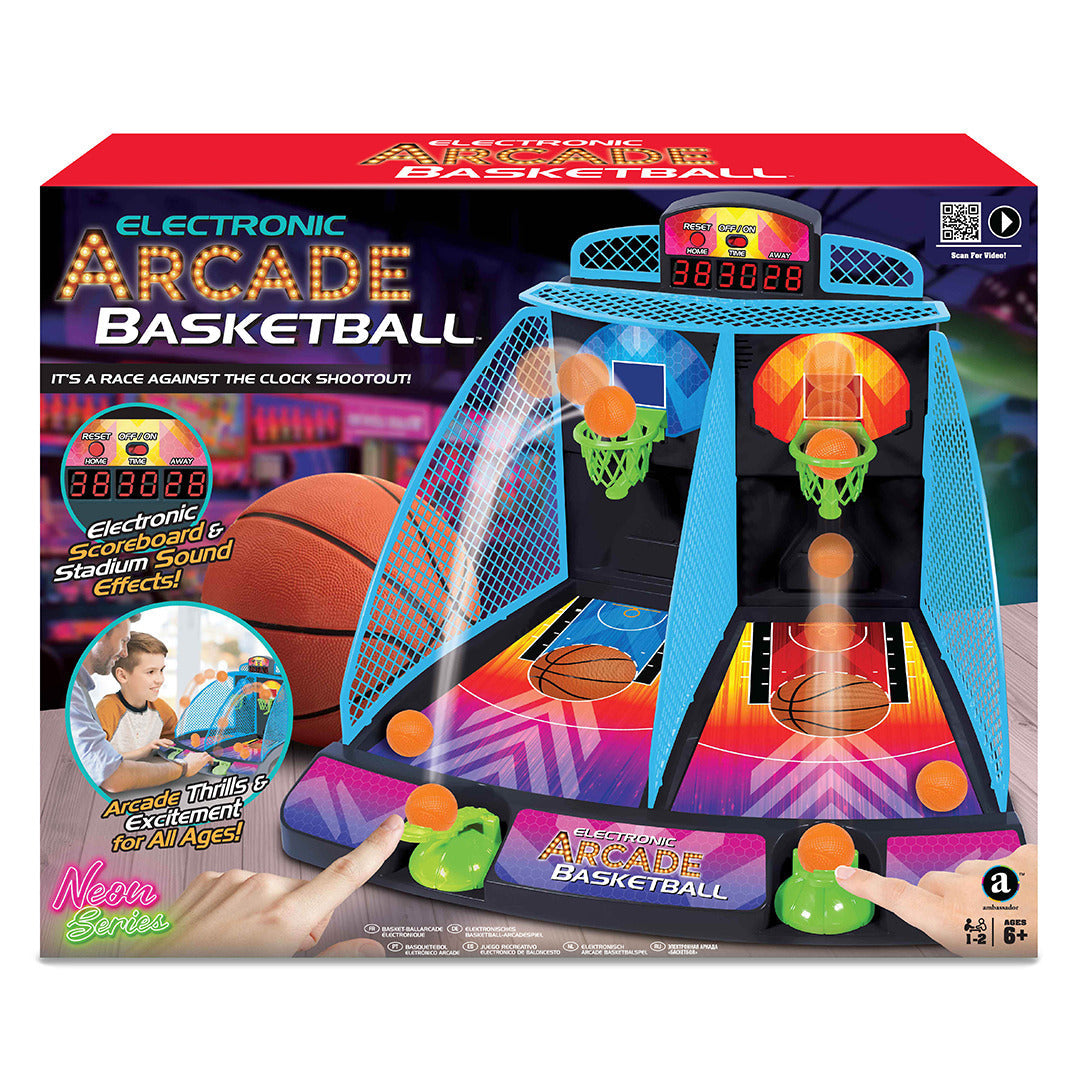 Buy Merchant Ambassador Electronic Arcade Basketball Neon Series | Yallatoys.com