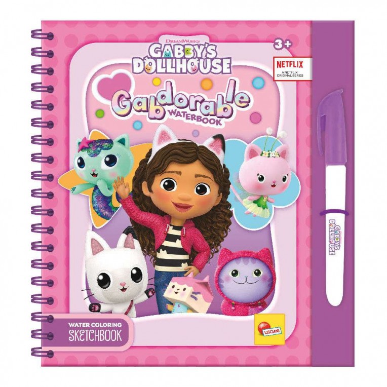 Buy Gabby's Dollhouse Sketchbook Gabdorable Waterbook | Yallatoys.com