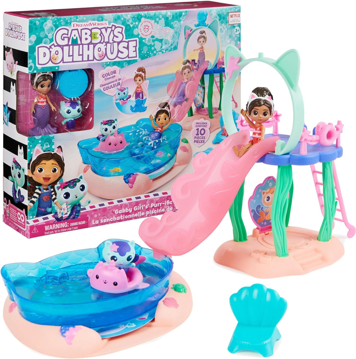 Buy Gabbys Dollhouse Girls Purrific Pool Playset | Yallatoys.com