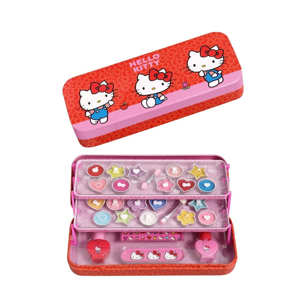 Buy Hello Kitty Makeup Tin with 3 Folding Trays | Yallatoys.com