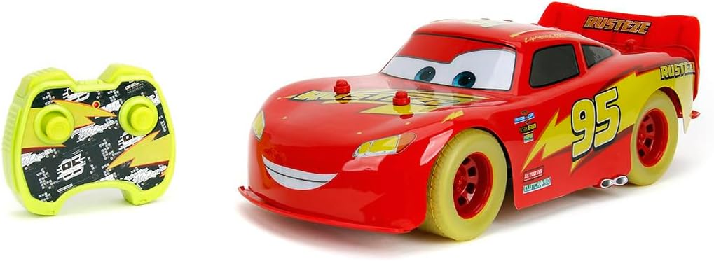 Buy Jada Toys Remote Controlled Lightning Mcqueen Glow Racers 1:14 Scale | Yallatoys.com