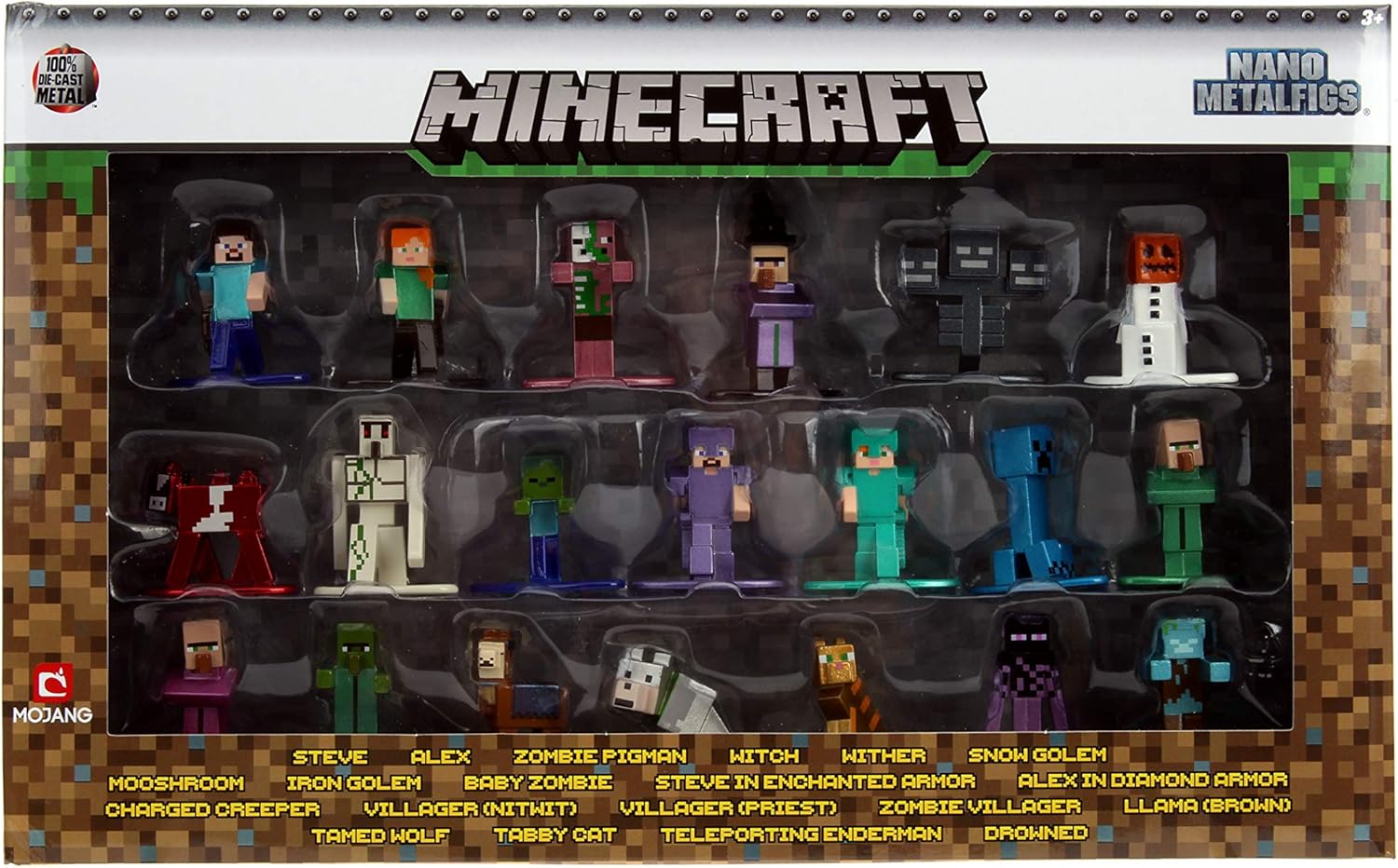 Buy Jada Minecraft Dungeons Wave 4 Nanofigures In Metal 4Cm Pack Of 20 | Yallatoys.com