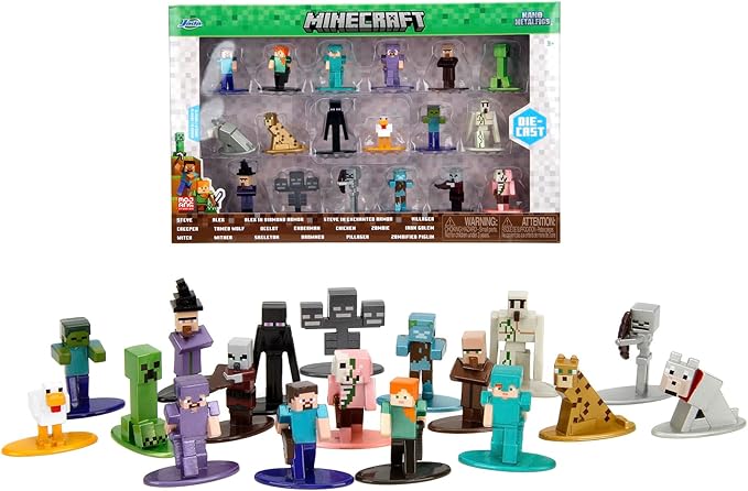 Buy Jada Toys Minecraft Multipack Nanofigurer Wave 12 | Yallatoys.com