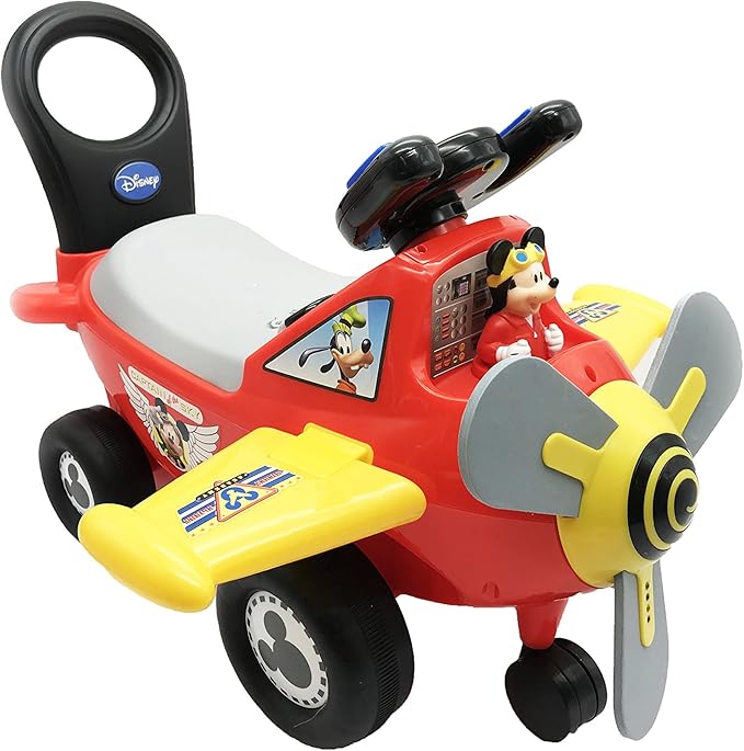 Buy Kiddieland Disney Mickey Mouse Plane Light & Sound Activity Ride On | Yallatoys.com