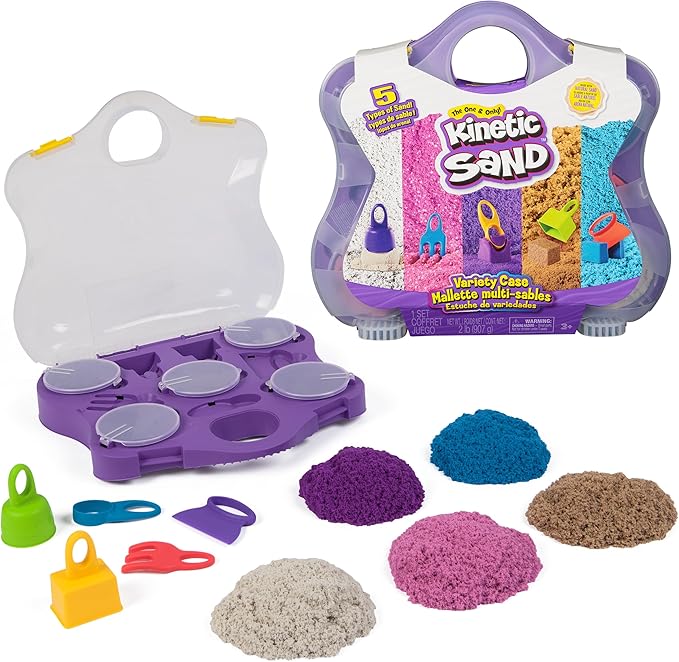 Buy Kinetic Sand Variety Case with Beach Neon & Shimmer Play Sand 2lbs | Yallatoys.com