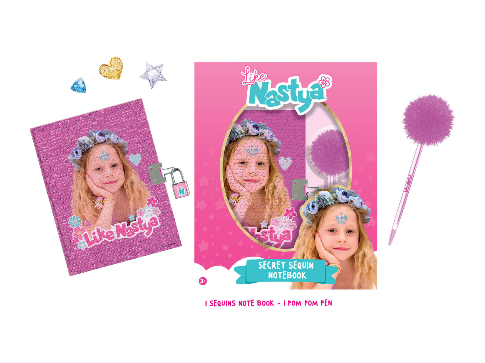 Buy Like Nastya Secret Sequin Notebook | Yallatoys.com