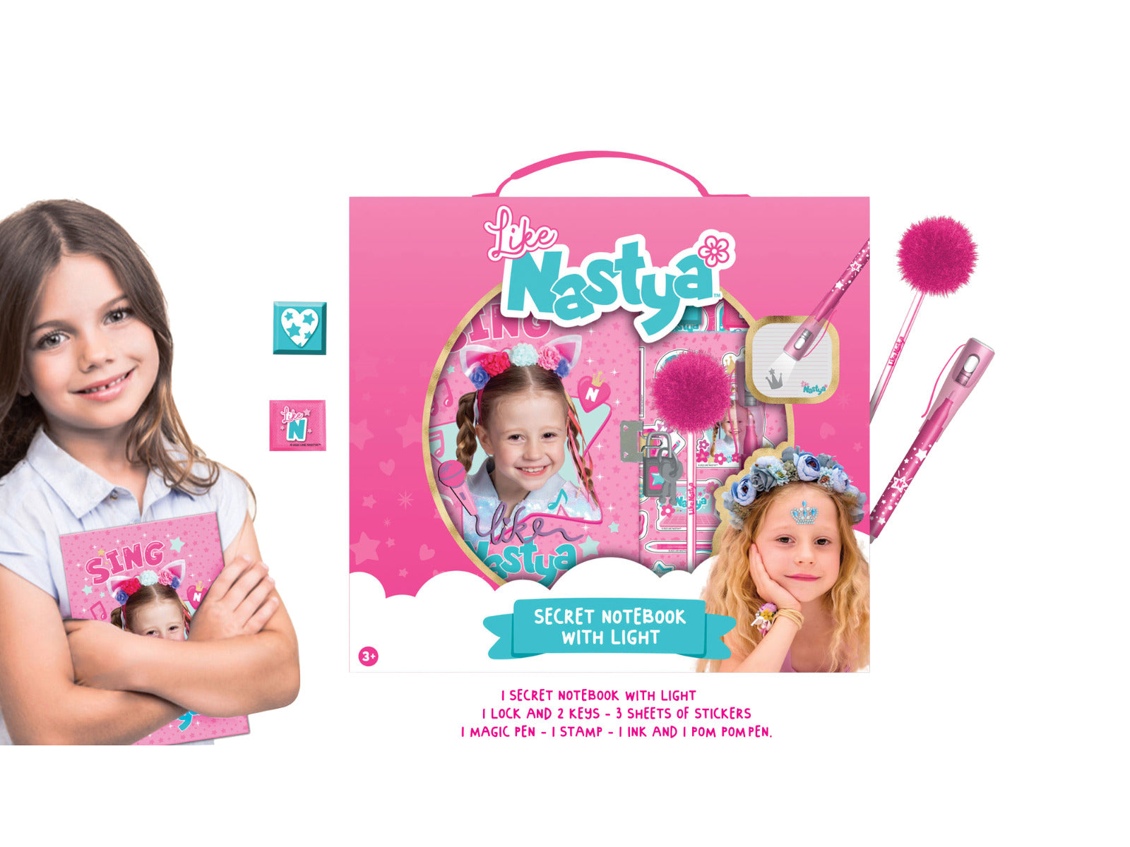 Buy Like Nastya Secret Notebook With Light | Yallatoys.com