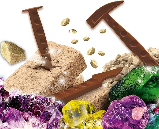Buy I'm A Genius Discover And Collect Gemstones Dig Kit | Yallatoys.com