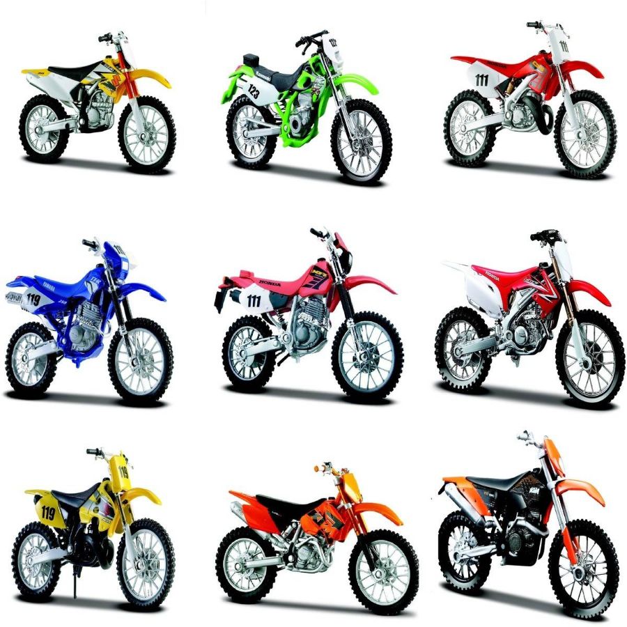 Buy Maisto Diecast 1:18 Two Wheelers Dirt Bike Collectible Vehicles (Sold Separately Subjected to Availability) | Yallatoys.com