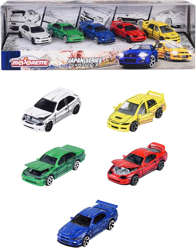 Buy Majorette Japan Series Cars 5Pcs Gift Pack | Yallatoys.com