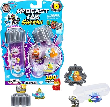 Buy MrBeast Lab Swarms Lab 6 Pack (Sold Separately Subjected to Availability) | Yallatoys.com