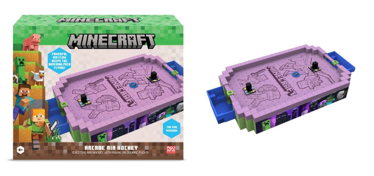 Buy Merchant Ambassador Minecraft Arcade Air Hockey Premium Series End | Yallatoys.com