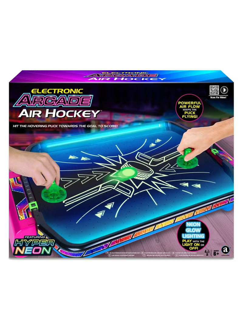 Buy Merchant Ambassador Electronic Arcade Air Hockey Hyper Neon Series | Yallatoys.com