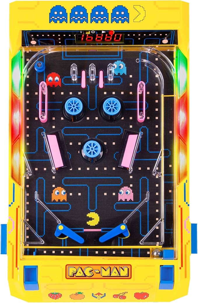 Buy Merchant Ambassador Electronic Arcade Pinball Pac Man Edition Game | Yallatoys.com