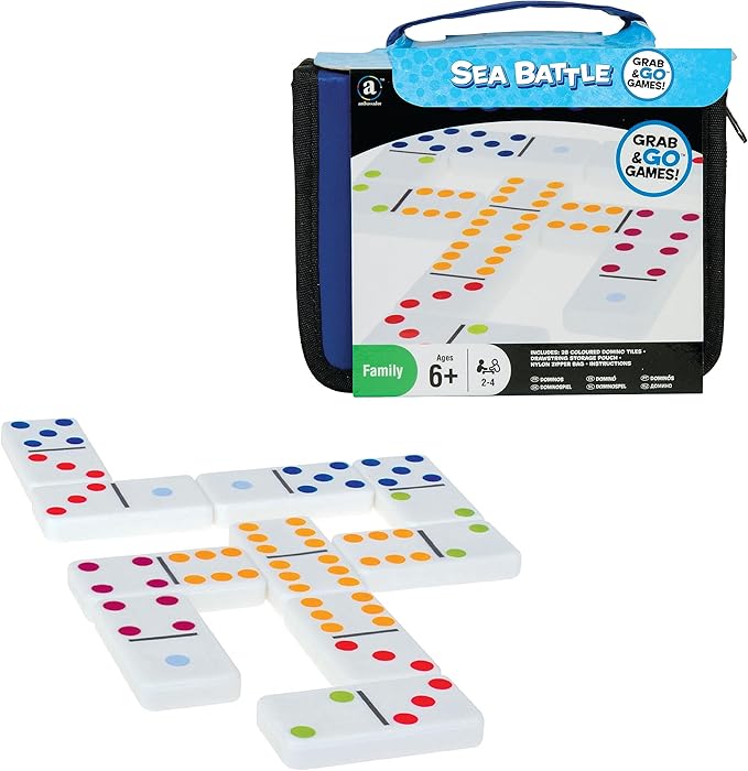 Buy Merchant Ambassador Grab & Go Games Travel Dominoes | Yallatoys.com