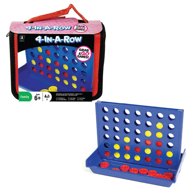 Buy Merchant Ambassador Grab & Go Games Travel 4 In a Row Game | Yallatoys.com
