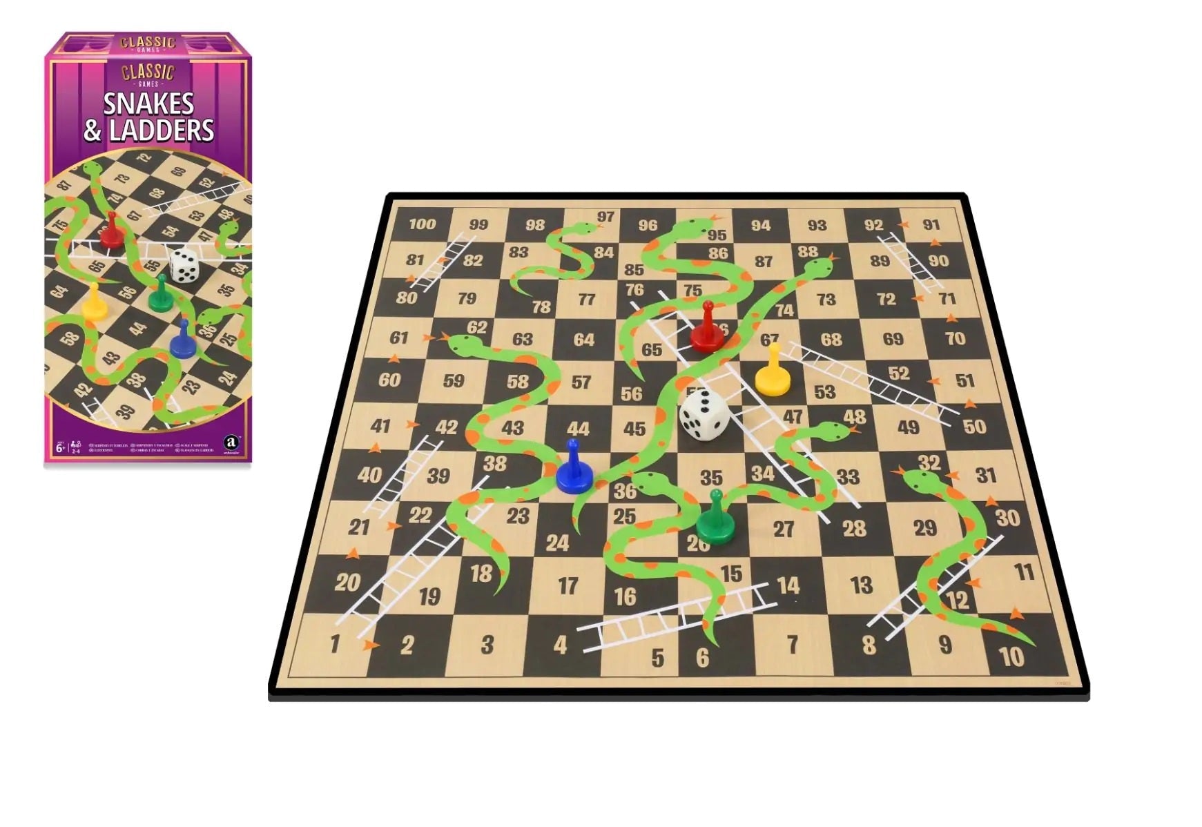 Buy Merchant Ambassador Classic Snakes & Ladders Game | Yallatoys.com