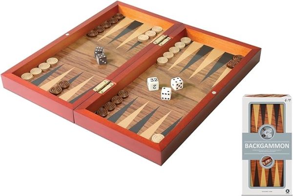 Buy Merchant Ambassador Folding Wood Backgammon Set | Yallatoys.com